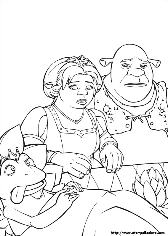 Disegni Shrek terzo